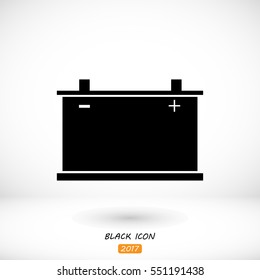 car battery icon. Vector, vector best flat icon, EPS