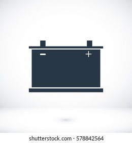 car battery icon. Vector, vector best flat icon, EPS