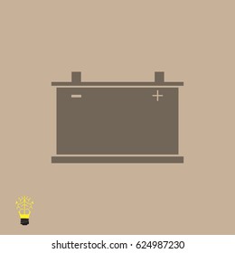 car battery icon. Vector, vector best flat icon, EPS