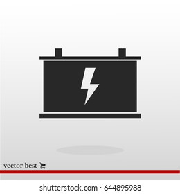 car battery icon, vector best flat icon, EPS