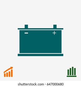car battery icon. Vector, vector best flat icon, EPS