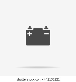 Car battery icon. Vector concept illustration for design.