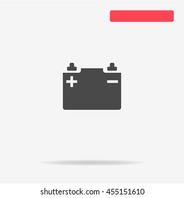 Car battery icon. Vector concept illustration for design.