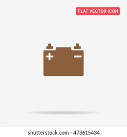 Car battery icon. Vector concept illustration for design.