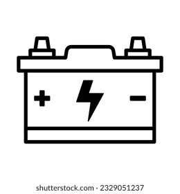 Car battery icon vector design template