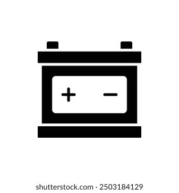 car battery icon vector design template simple and clean