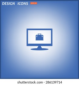 car battery. icon. vector design