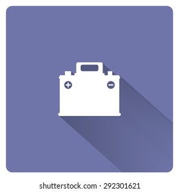 car battery. icon. vector design