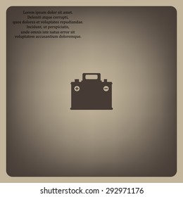 car battery. icon. vector design