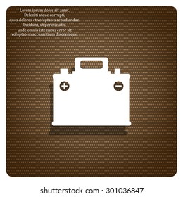 car battery. icon. vector design
