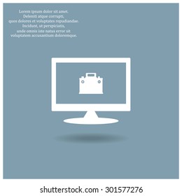 car battery. icon. vector design
