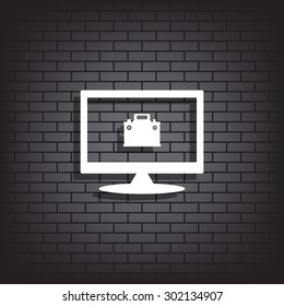 car battery. icon. vector design