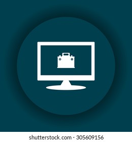 car battery. icon. vector design