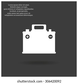 car battery. icon. vector design