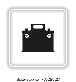 car battery. icon. vector design