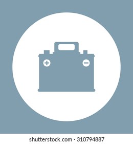 car battery. icon. vector design