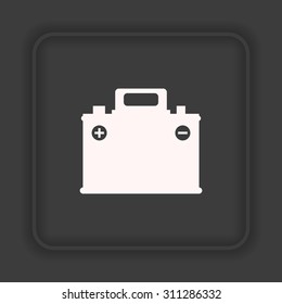 car battery. icon. vector design