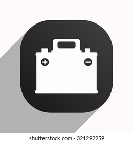 car battery. icon. vector design