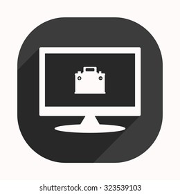 car battery. icon. vector design