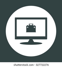 car battery. icon. vector design