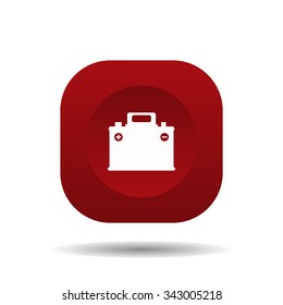 car battery. icon. vector design