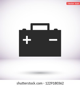car battery icon. Vector  Eps 10 