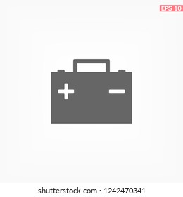 car battery icon. Vector  Eps 10 