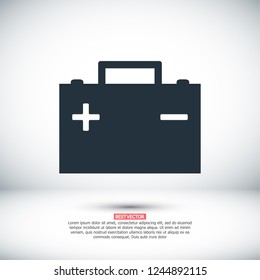 car battery icon. Vector  Eps 10 