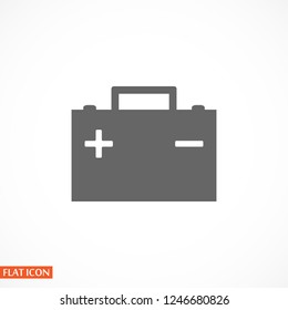 car battery icon. Vector  Eps 10 
