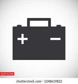 car battery icon. Vector  Eps 10 