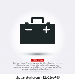 car battery icon. Vector  Eps 10 