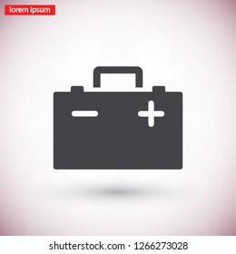 car battery icon. Vector  Eps 10 