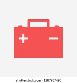 car battery icon. Vector  Eps 10 