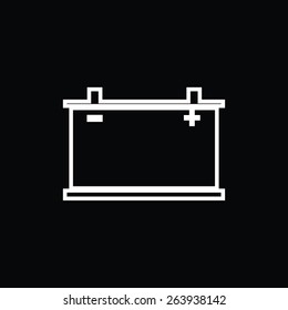 car battery icon. Vector Eps 10