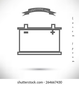 car battery icon. Vector Eps 10