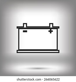 car battery icon. Vector Eps 10