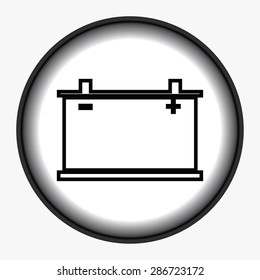 car battery icon. Vector Eps 10
