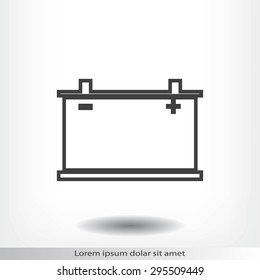 car battery icon. Vector Eps 10