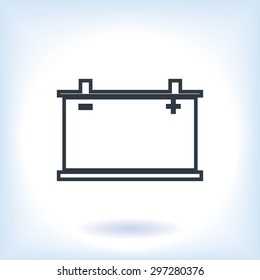 car battery icon. Vector Eps 10
