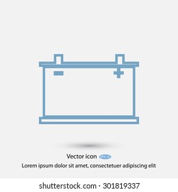 car battery icon. Vector Eps 10