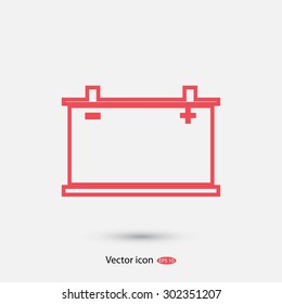 car battery icon. Vector Eps 10