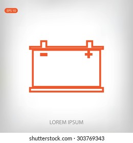 car battery icon. Vector Eps 10