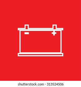 car battery icon. Vector Eps 10