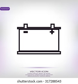 car battery icon. Vector Eps 10