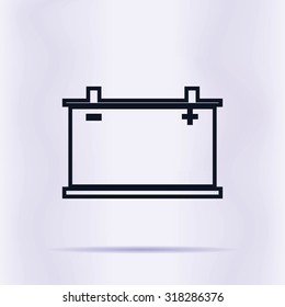 car battery icon. Vector Eps 10