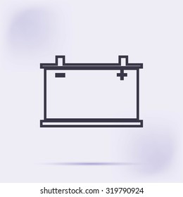car battery icon. Vector Eps 10