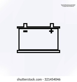 car battery icon. Vector Eps 10