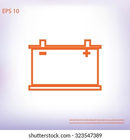 car battery icon. Vector Eps 10