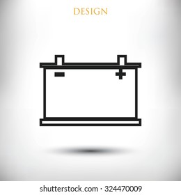 car battery icon. Vector Eps 10
