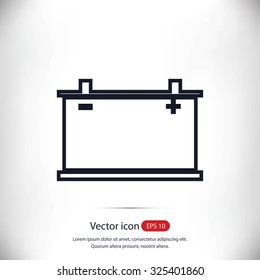 car battery icon. Vector Eps 10